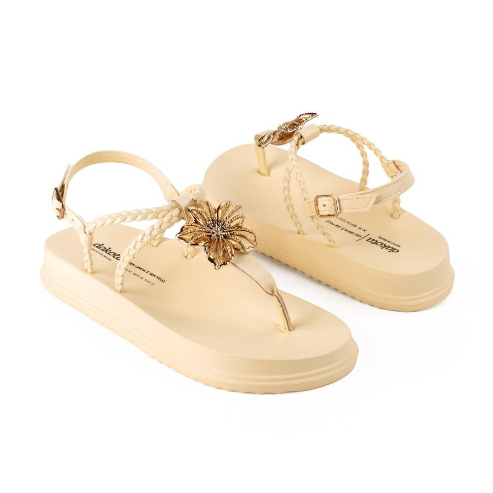 Sandália Dakota Flatform Feminina DC041 Amarelo 7