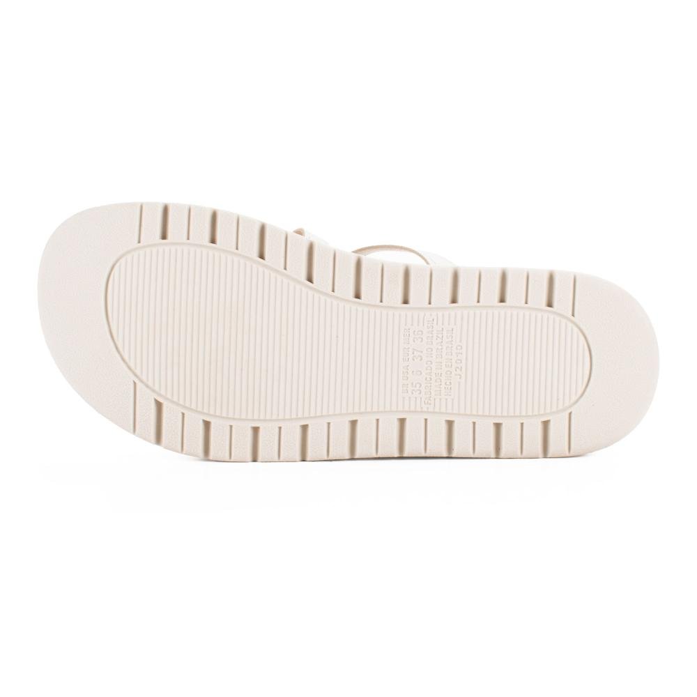 Sandália Mississipi Flatform Feminina J2012 Off White 5