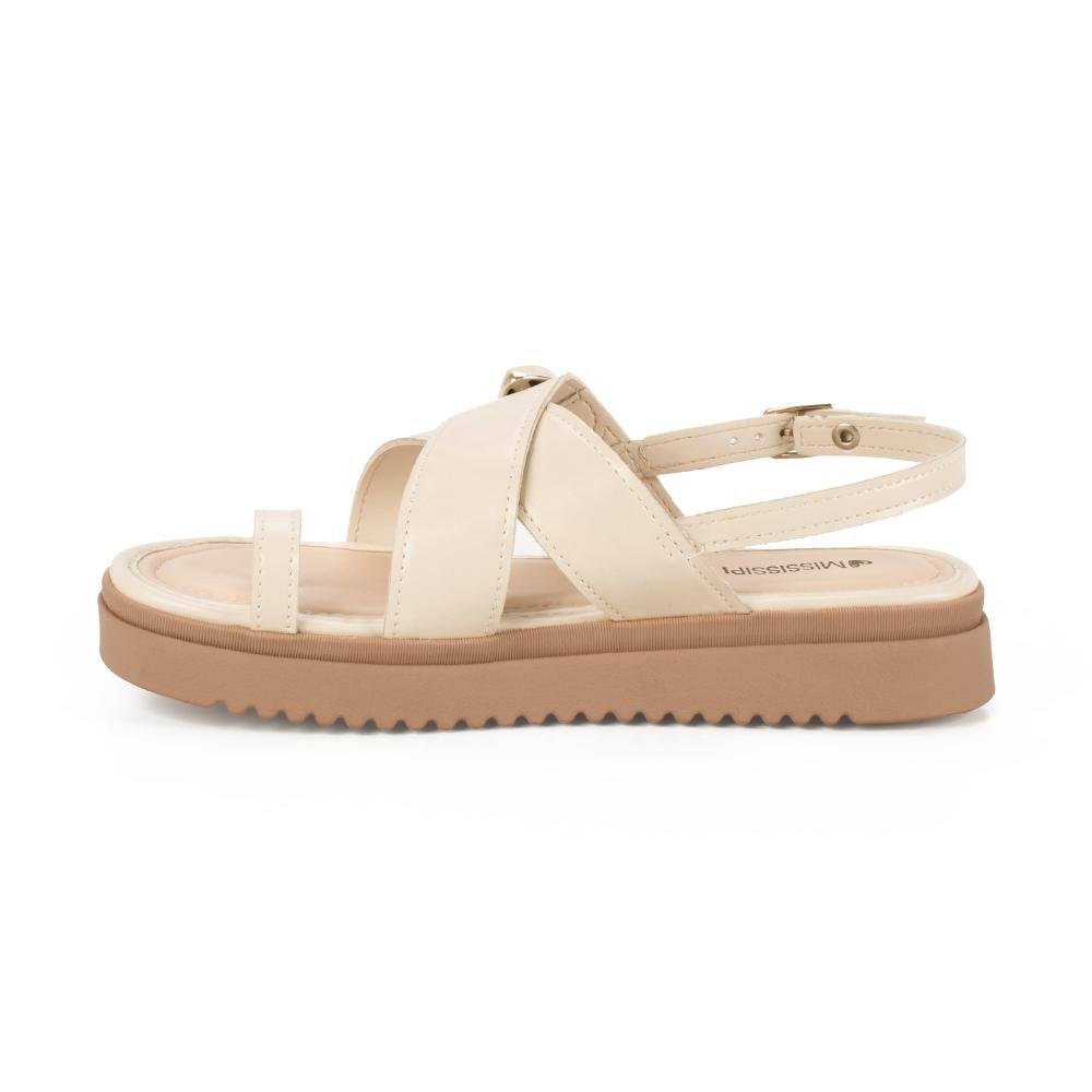 Sandália Mississipi Flatform Feminina J2123 Off White 4