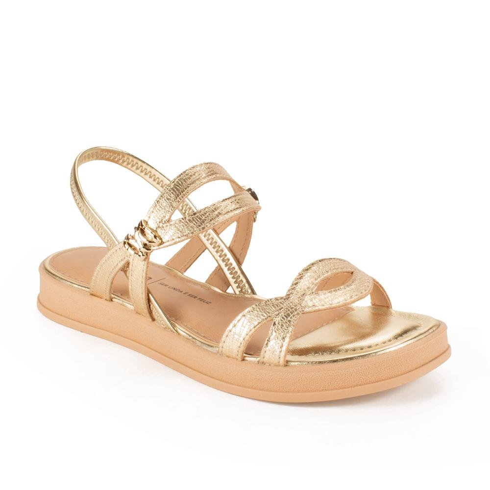 Sandália Dakota Flatform Metalizada Feminina DB913