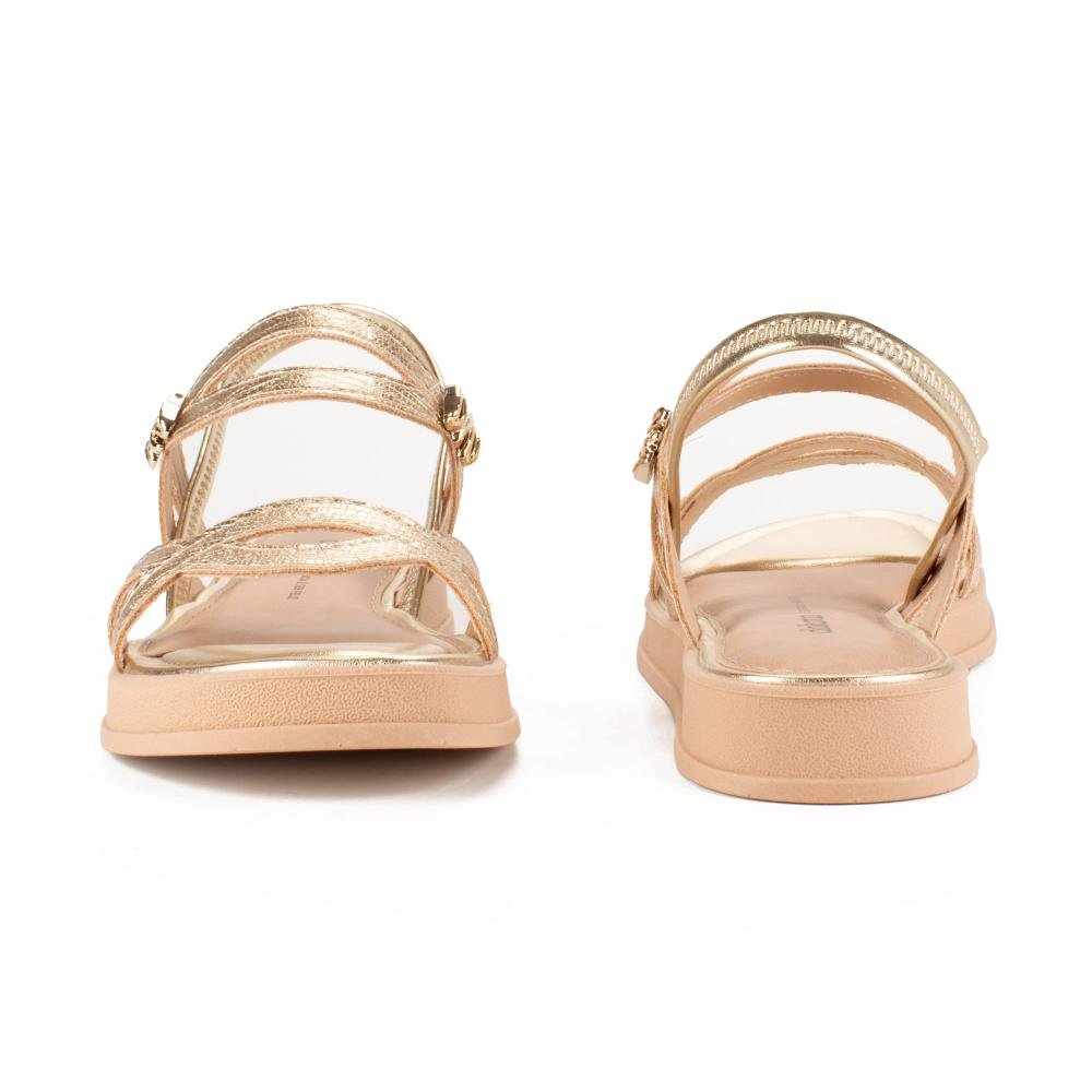 Sandália Dakota Flatform Metalizada Feminina DB913 Ouro 5