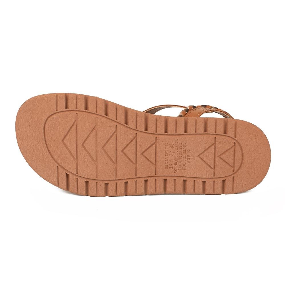Sandália Mississipi Flatform Feminina J2011 Caramelo 5