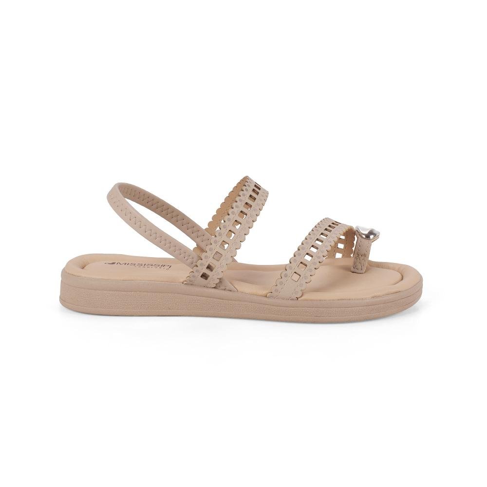 Sandália Mississipi Flatform Feminina J2022 Bege 3