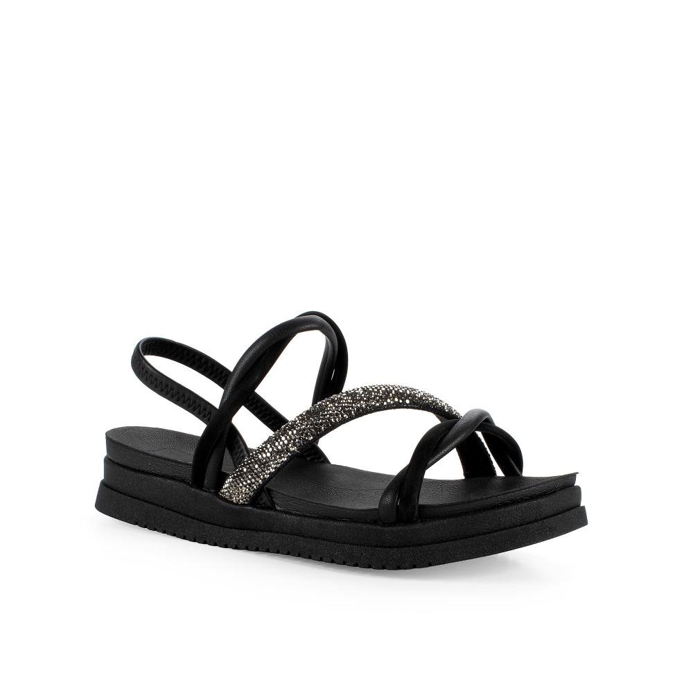 Sandália Mississipi Flatform Feminina J1494 Preto 1
