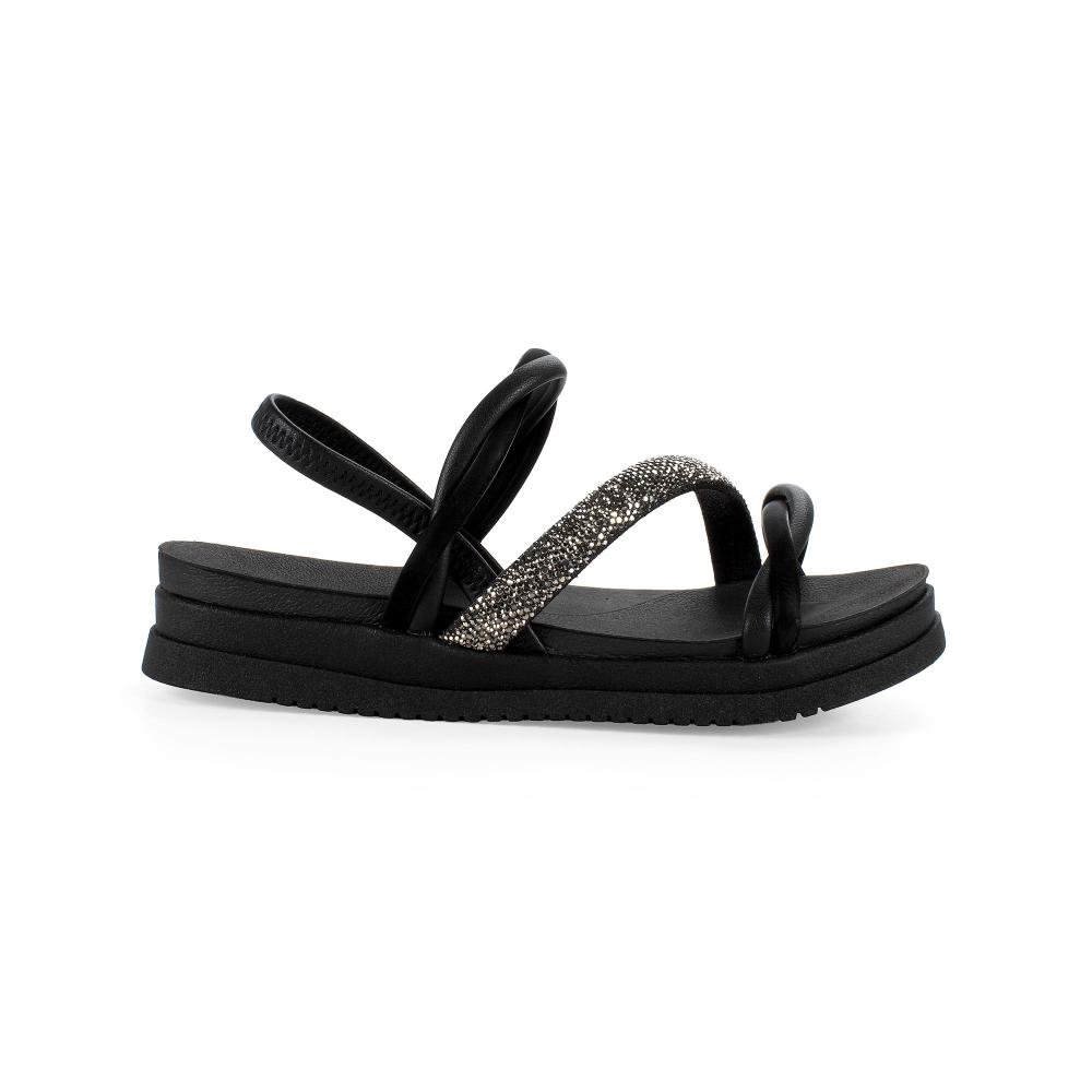 Sandália Mississipi Flatform Feminina J1494 Preto 3