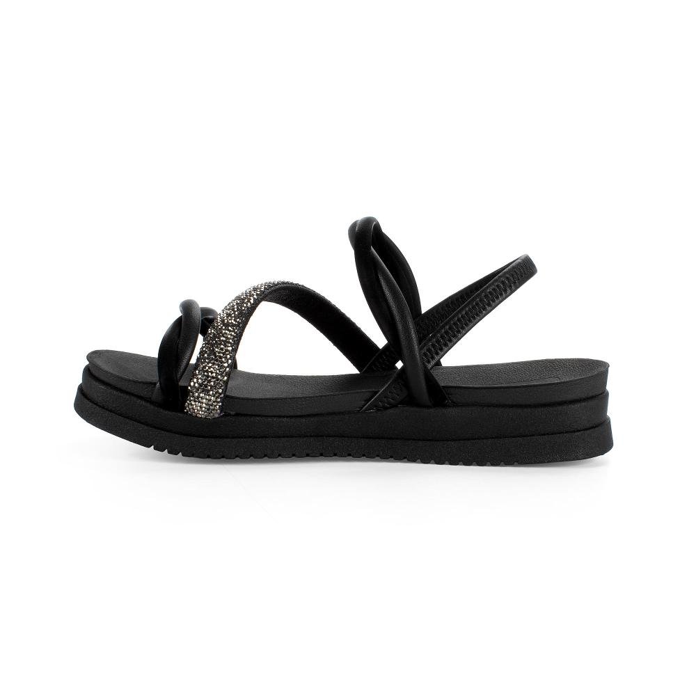 Sandália Mississipi Flatform Feminina J1494 Preto 4