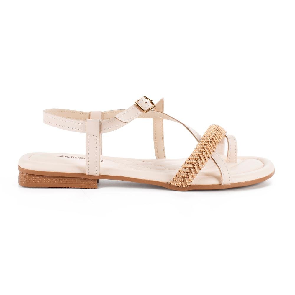 Sandália Mississipi Rasteira Feminina J2043 Off White 3