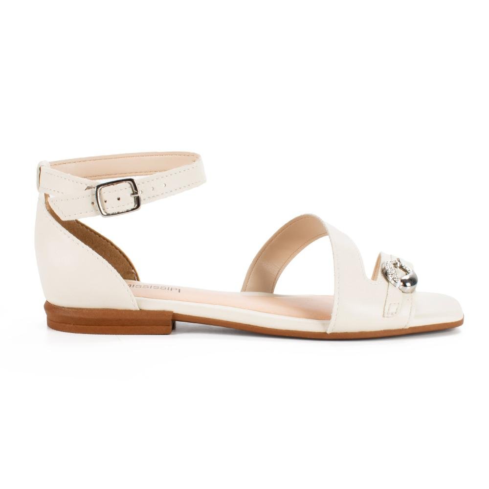 Sandália Mississipi Rasteira Feminina J2283 Off White 3