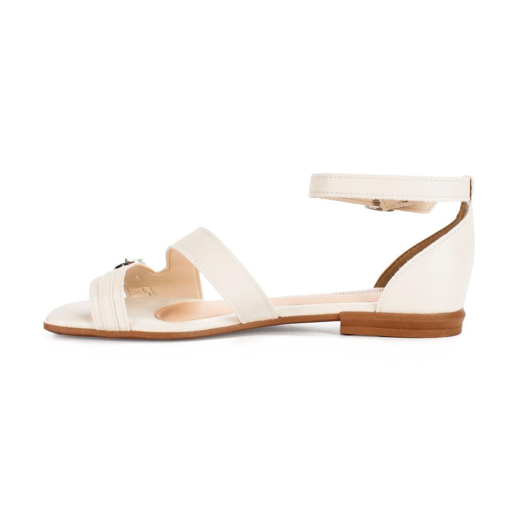 Sandália Mississipi Rasteira Feminina J2283 Off White 4