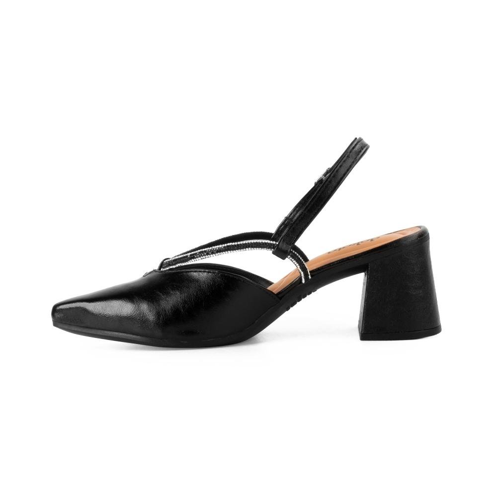 Scarpin Dakota de Salto Bloco Feminino D2354 Preto 4