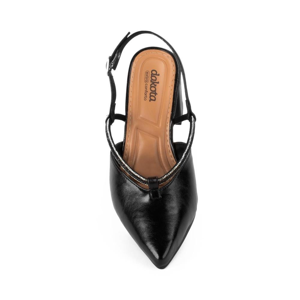 Scarpin Dakota de Salto Bloco Feminino D2354 Preto 6