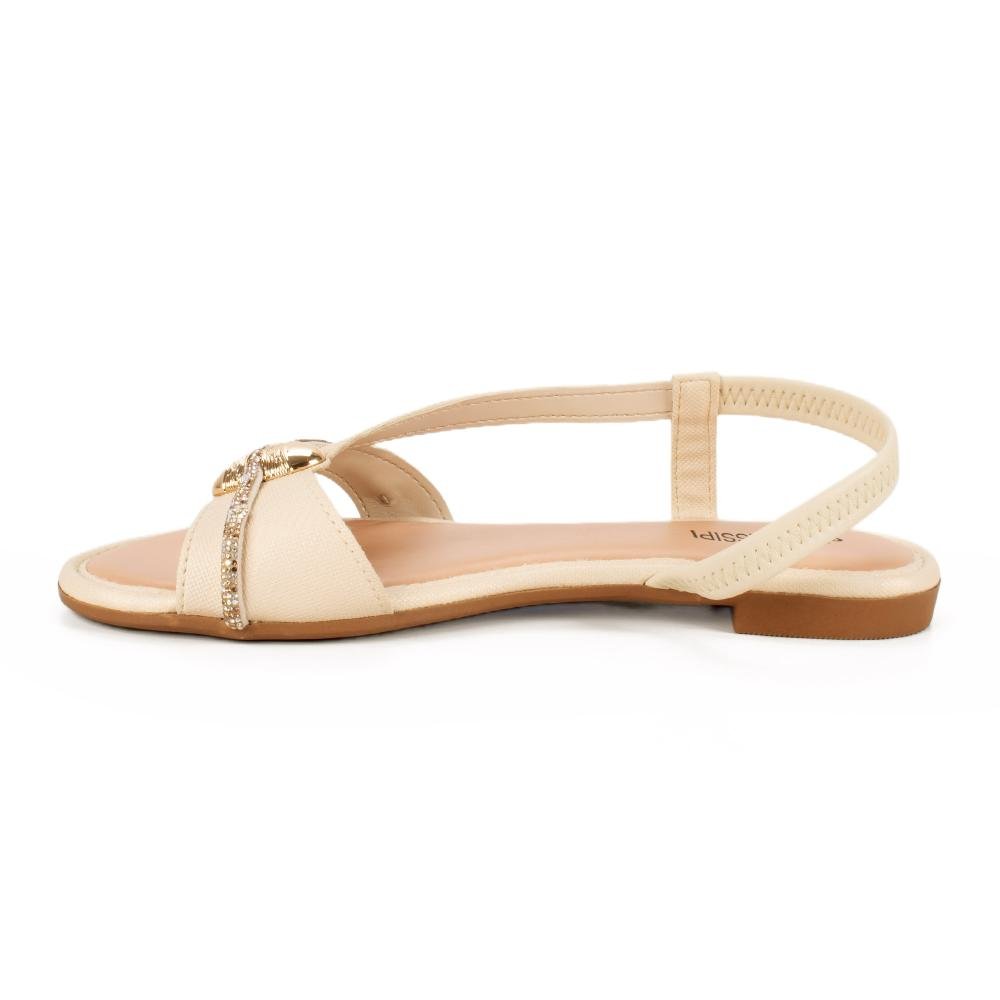 Sandália Mississipi Rasteira Feminina J2071 Off White 4