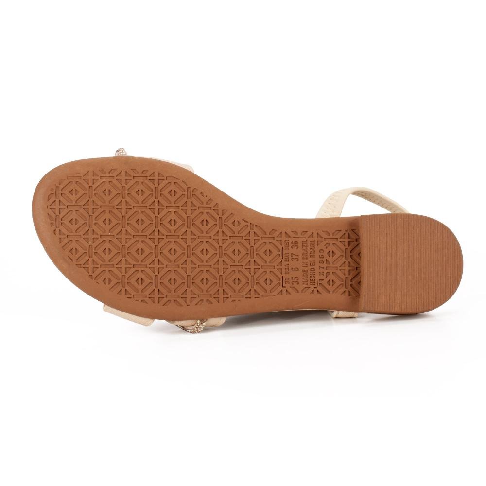 Sandália Mississipi Rasteira Feminina J2071 Off White 5