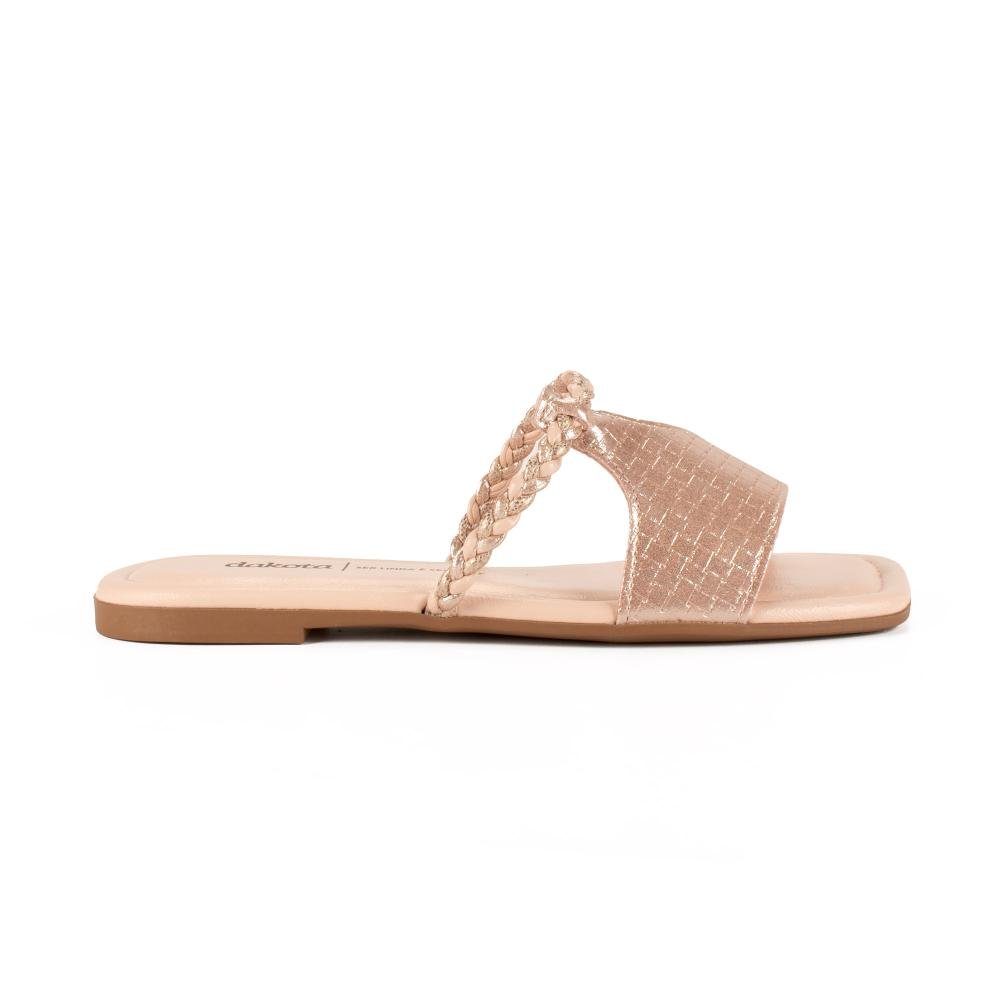 Slide Dakota Metalizado Feminino DC292 Dourado 2