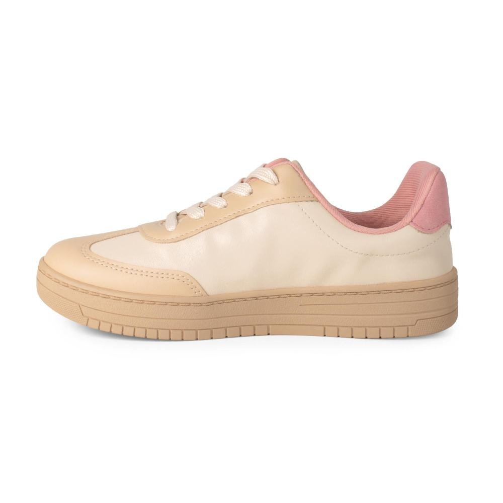 Tênis Dakota Casual Feminino D2655 Bege/rosa 3