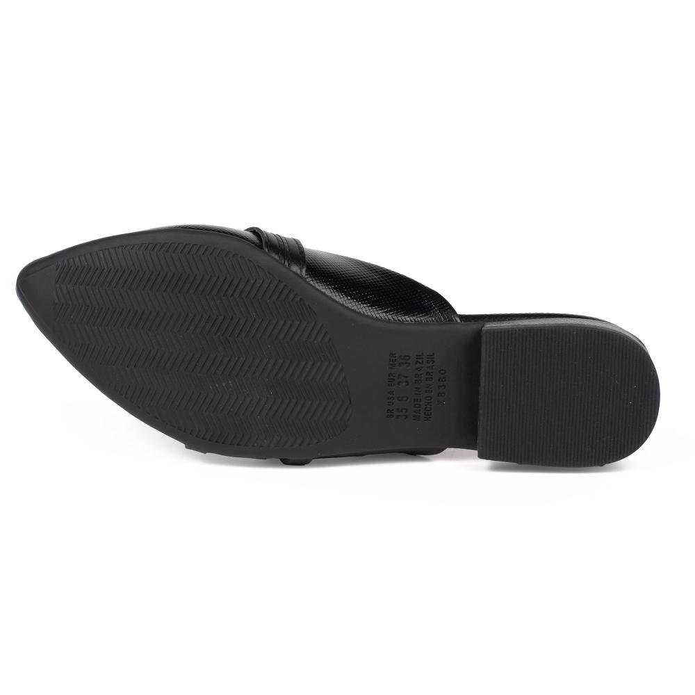 Mule Mississipi de Salto Baixo Feminino J2263 Preto 5