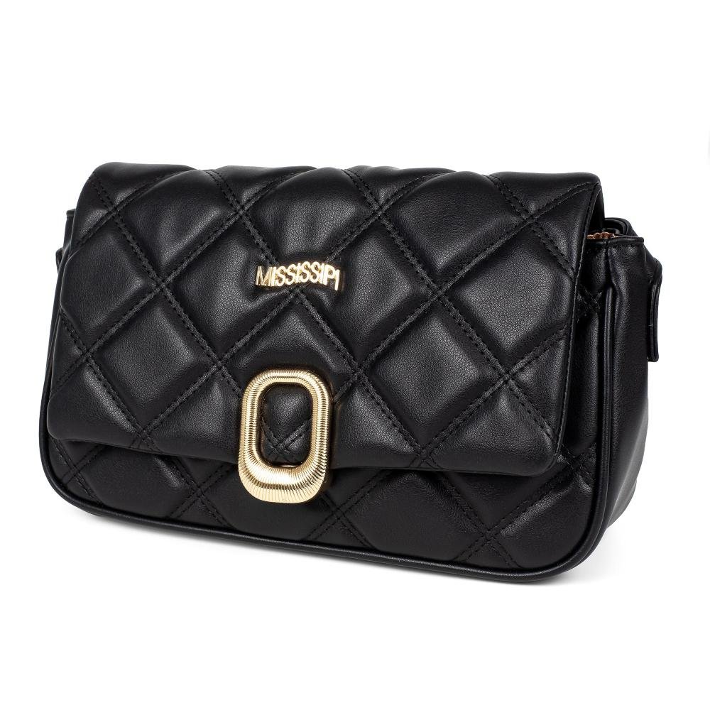 Bolsa Mississipi Transversal Feminina MS118 Preto 3