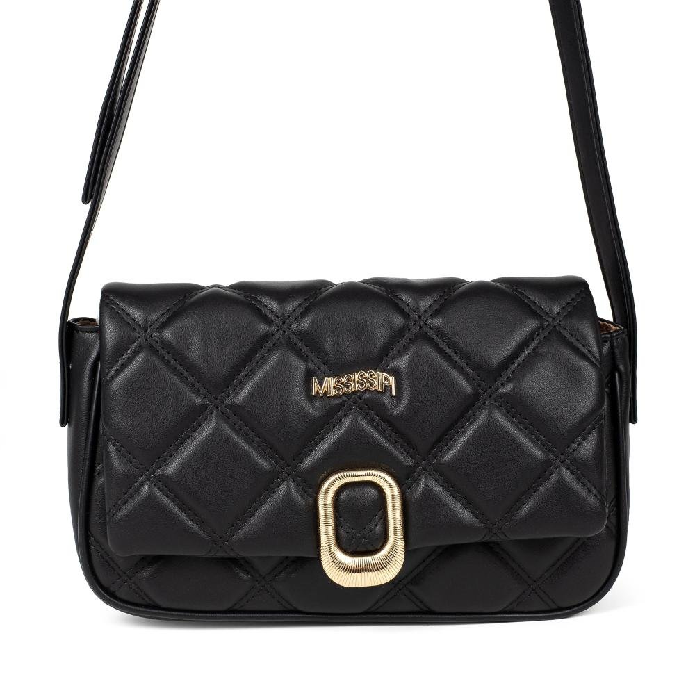 Bolsa Mississipi Transversal Feminina MS118 Preto 5
