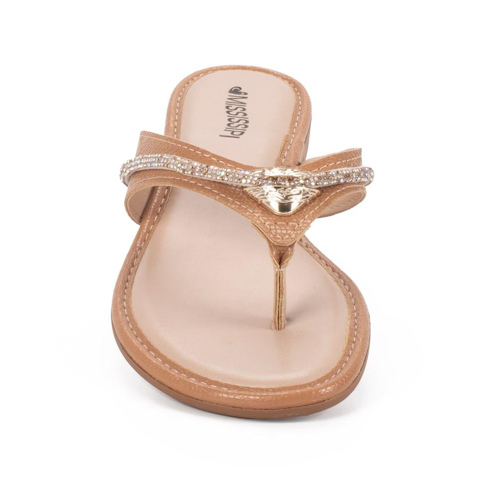 Chinelo Mississipi Feminina J2073 Caramelo 6