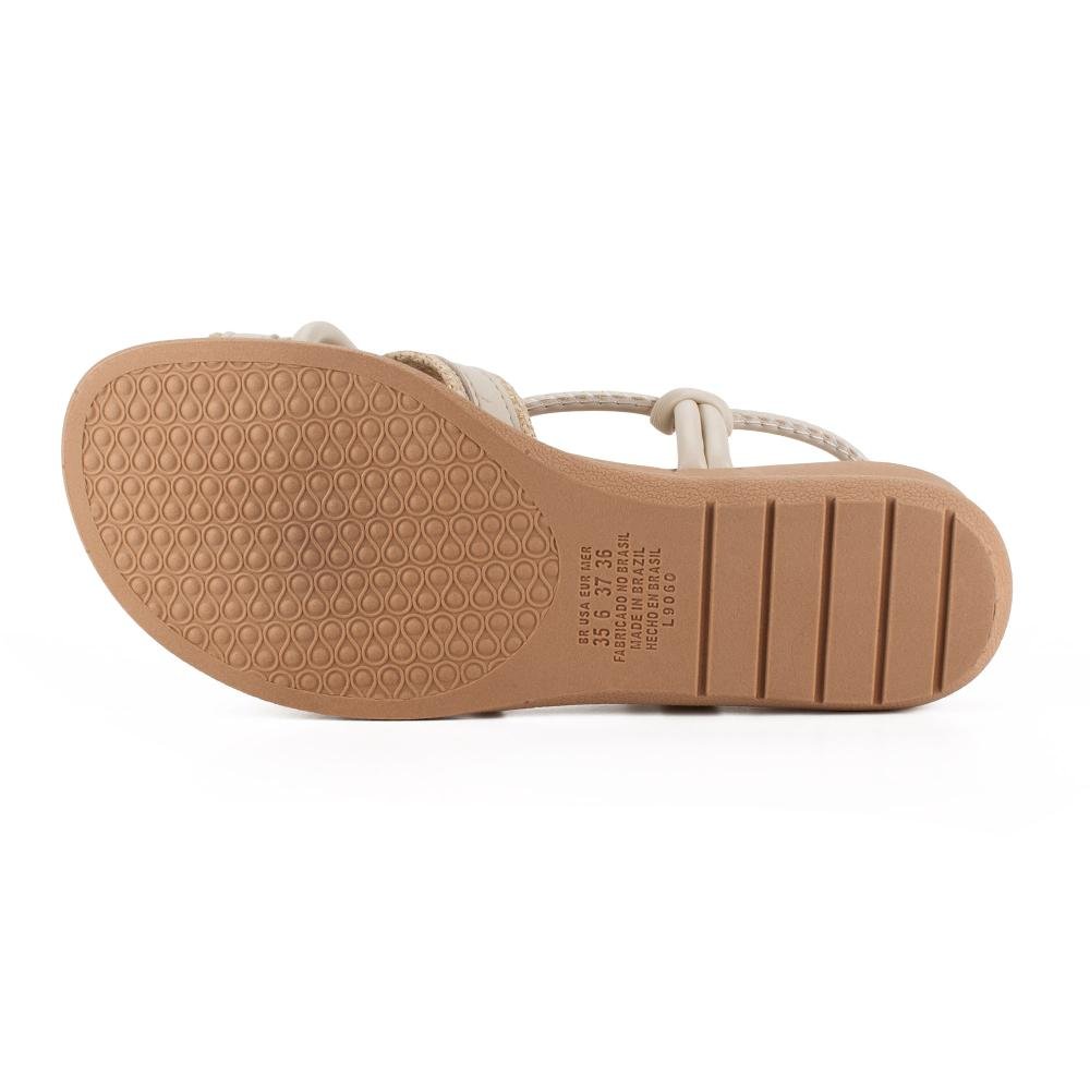 Sandália Campesí Anabela Feminina CE992 Off White 4
