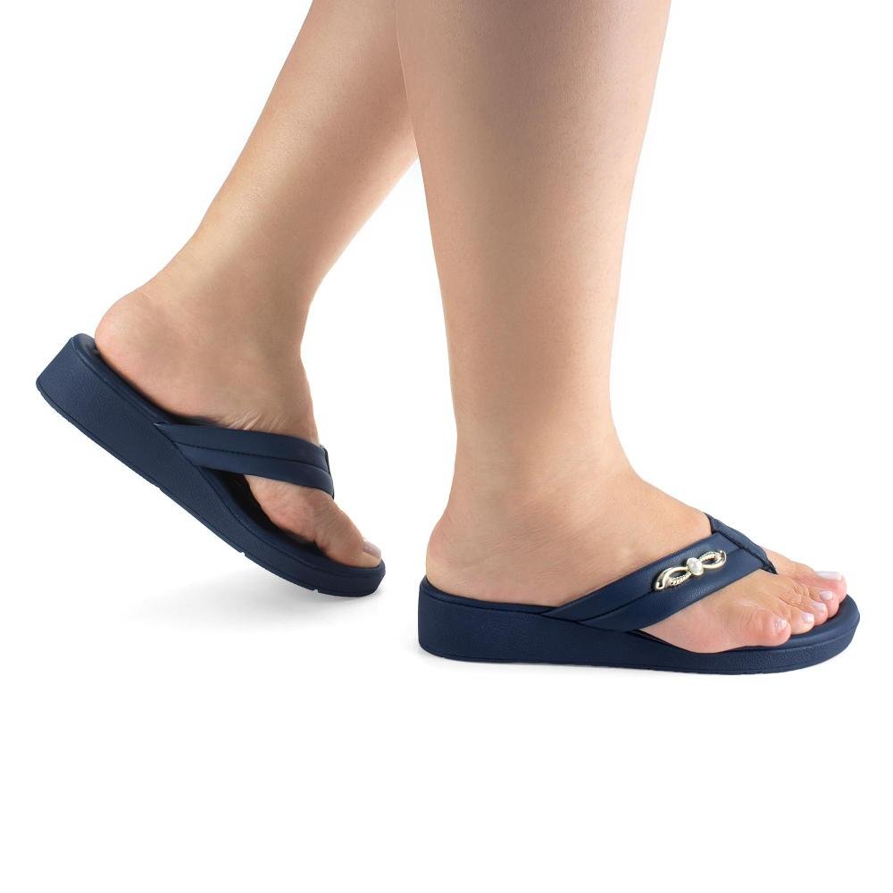 Chinelo Campesí Anabela Marinho Feminino CA021 Azul Marinho 2