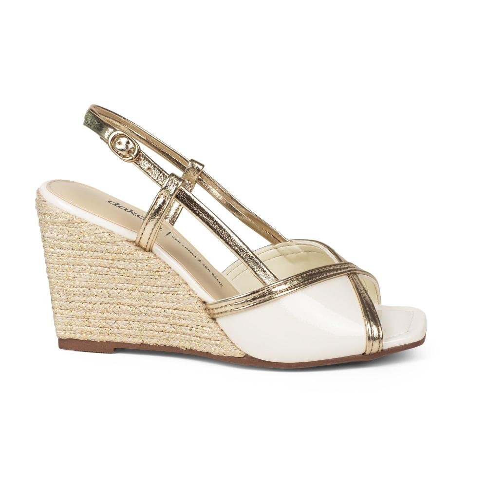 Sandália Dakota Anabela Feminina DC252 Off White 3