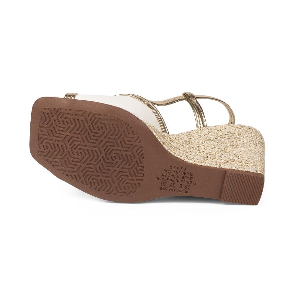 Sandália Dakota Anabela Feminina DC252 Off White 5