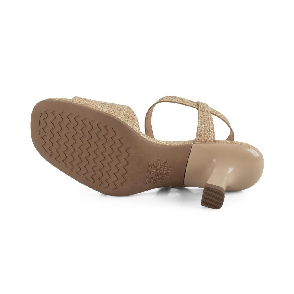 Sandália Mississipi de Salto Alto Feminina J2111 Bege 5
