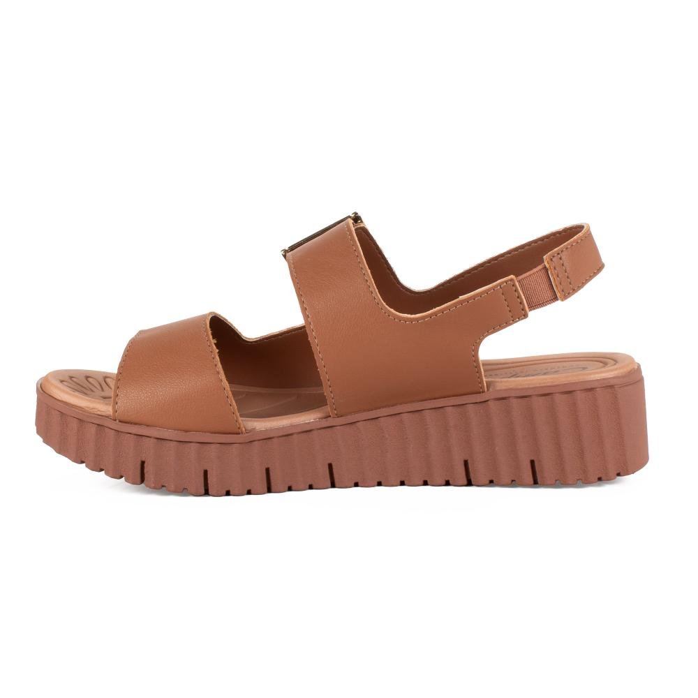 Sandália Campesí Flatform Feminina CP553 Caramelo 4