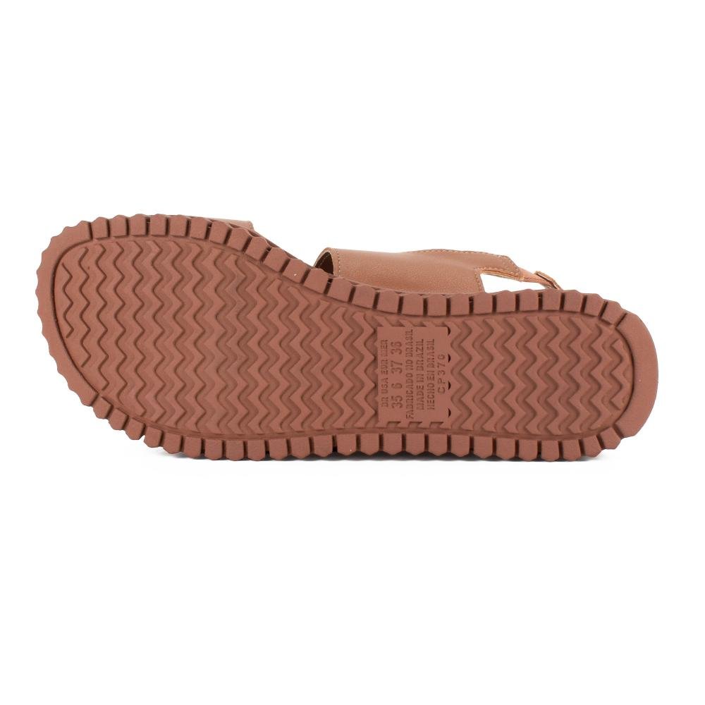 Sandália Campesí Flatform Feminina CP553 Caramelo 5