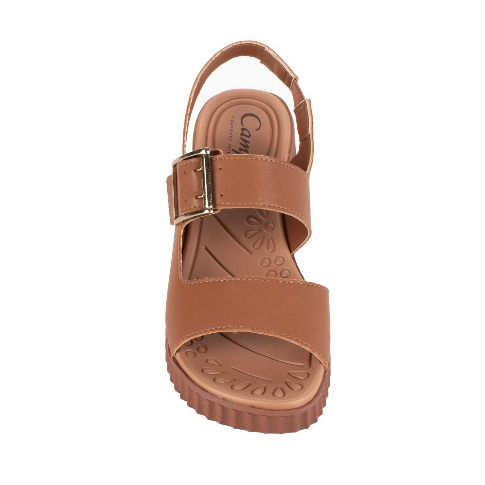 Sandália Campesí Flatform Feminina CP553 Caramelo 6