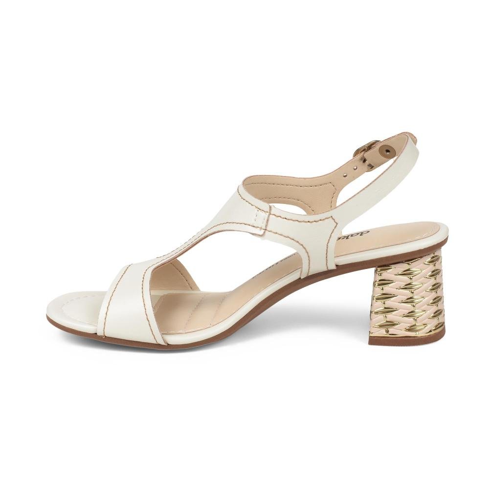 Sandália Dakota de Salto Bloco Feminina DC092 Off White 4