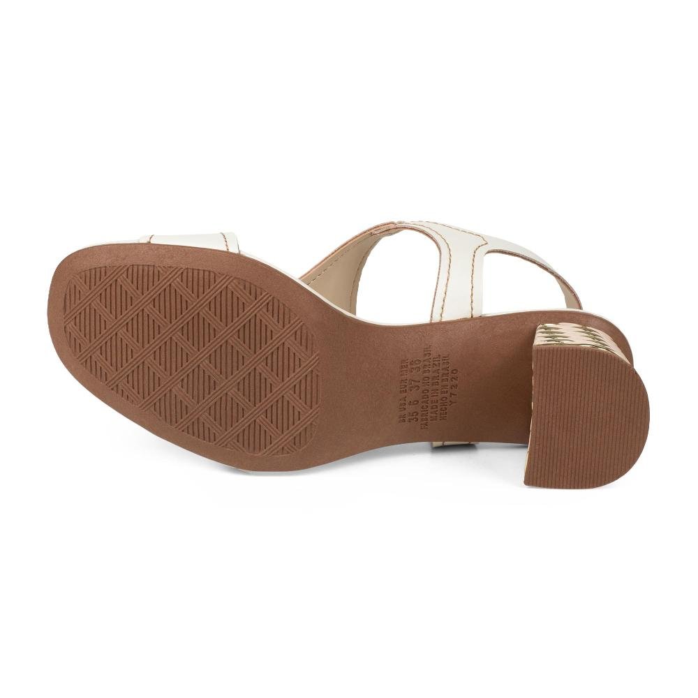 Sandália Dakota de Salto Bloco Feminina DC092 Off White 5