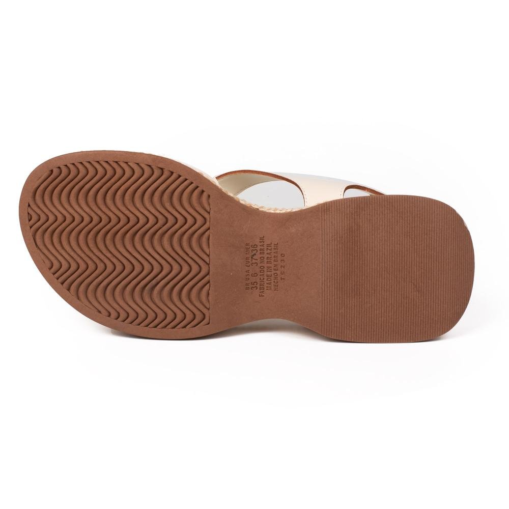 Sandália Tanara Flatform Feminina T9721 Off White 5