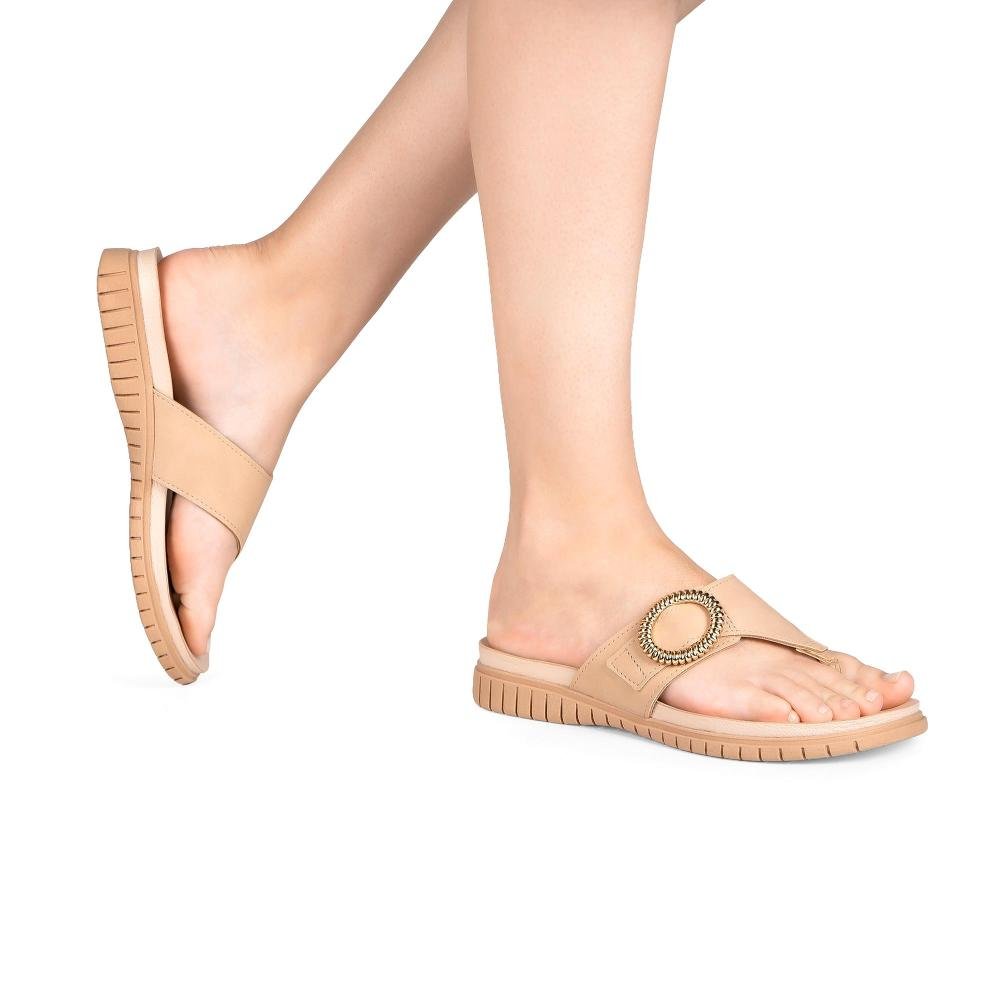 Tamanco Campesí Flatform Feminino CE812 Bege 2