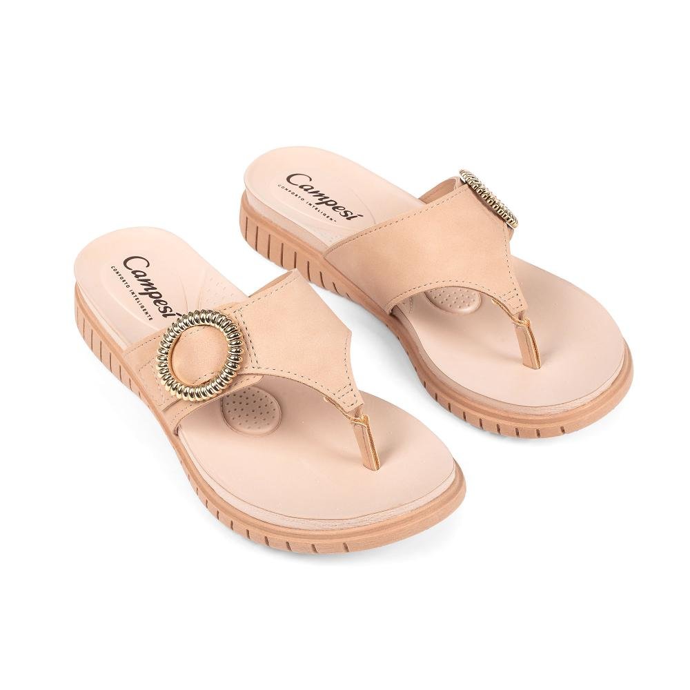 Tamanco Campesí Flatform Feminino CE812 Bege 5
