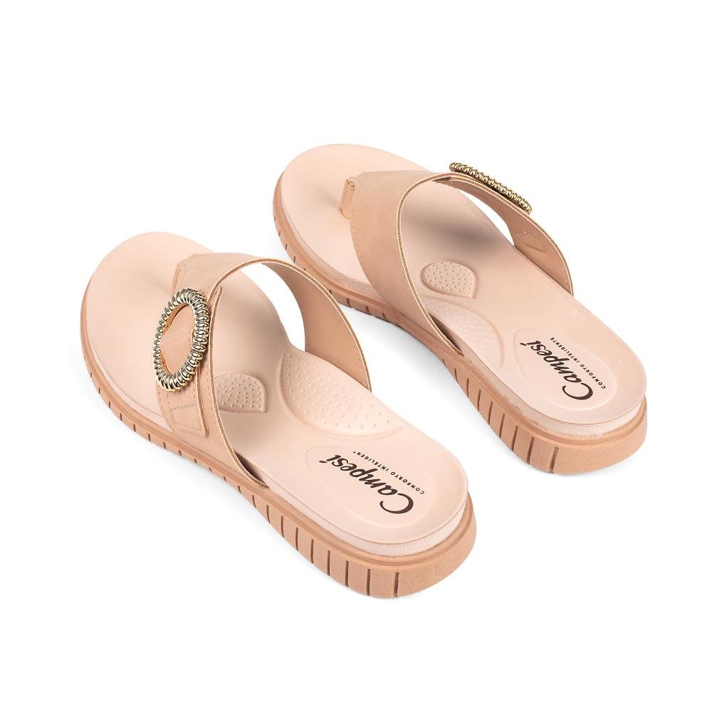 Tamanco Campesí Flatform Feminino CE812 Bege 6