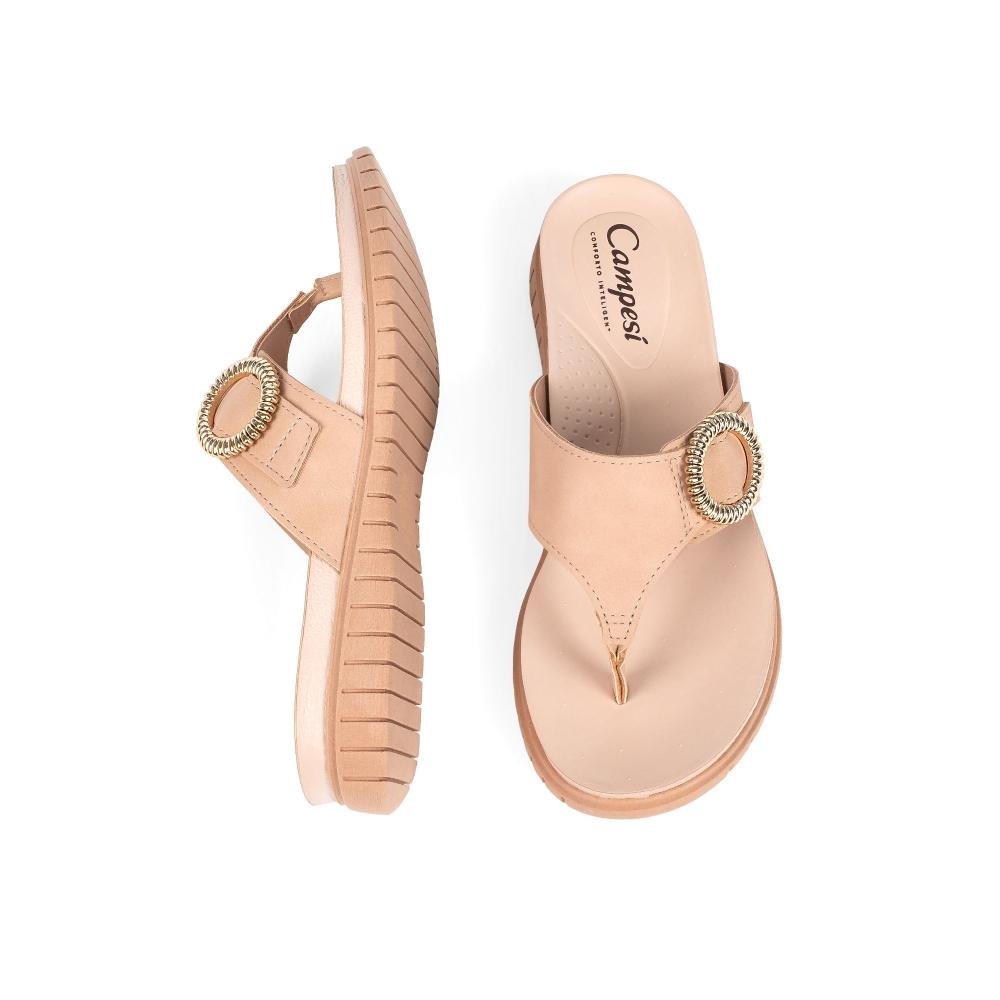 Tamanco Campesí Flatform Feminino CE812 Bege 7