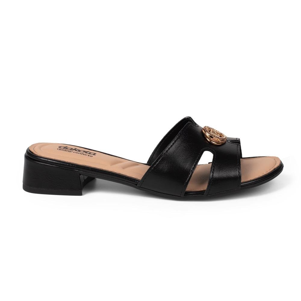 Tamanco Dakota de Salto Bloco Feminino DB791 Preto 2