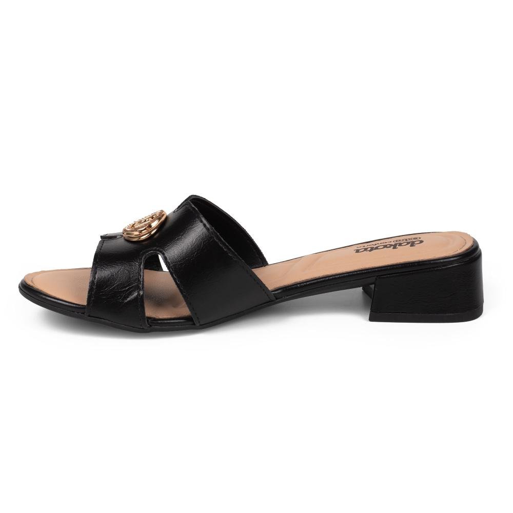 Tamanco Dakota de Salto Bloco Feminino DB791 Preto 3