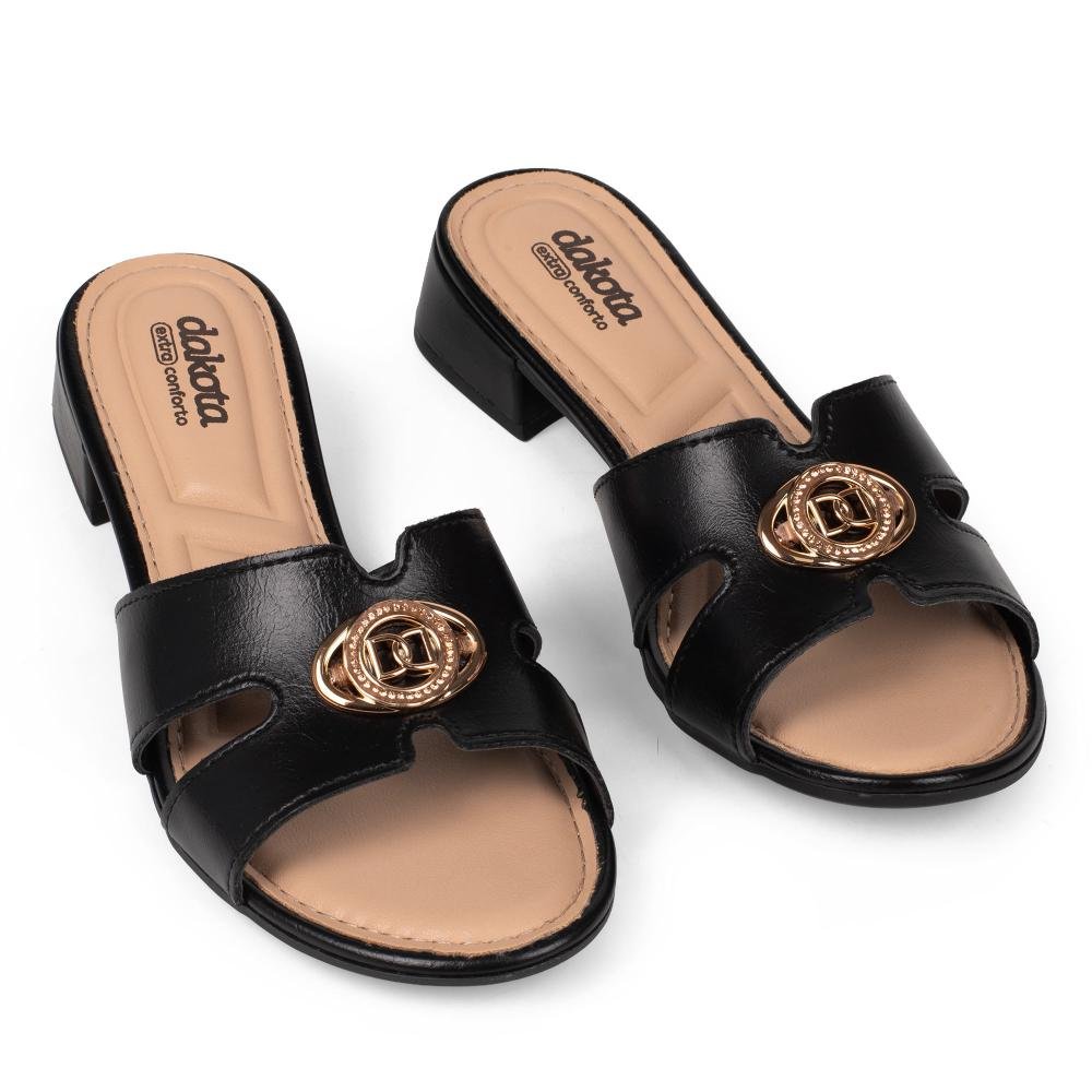 Tamanco Dakota de Salto Bloco Feminino DB791 Preto 5