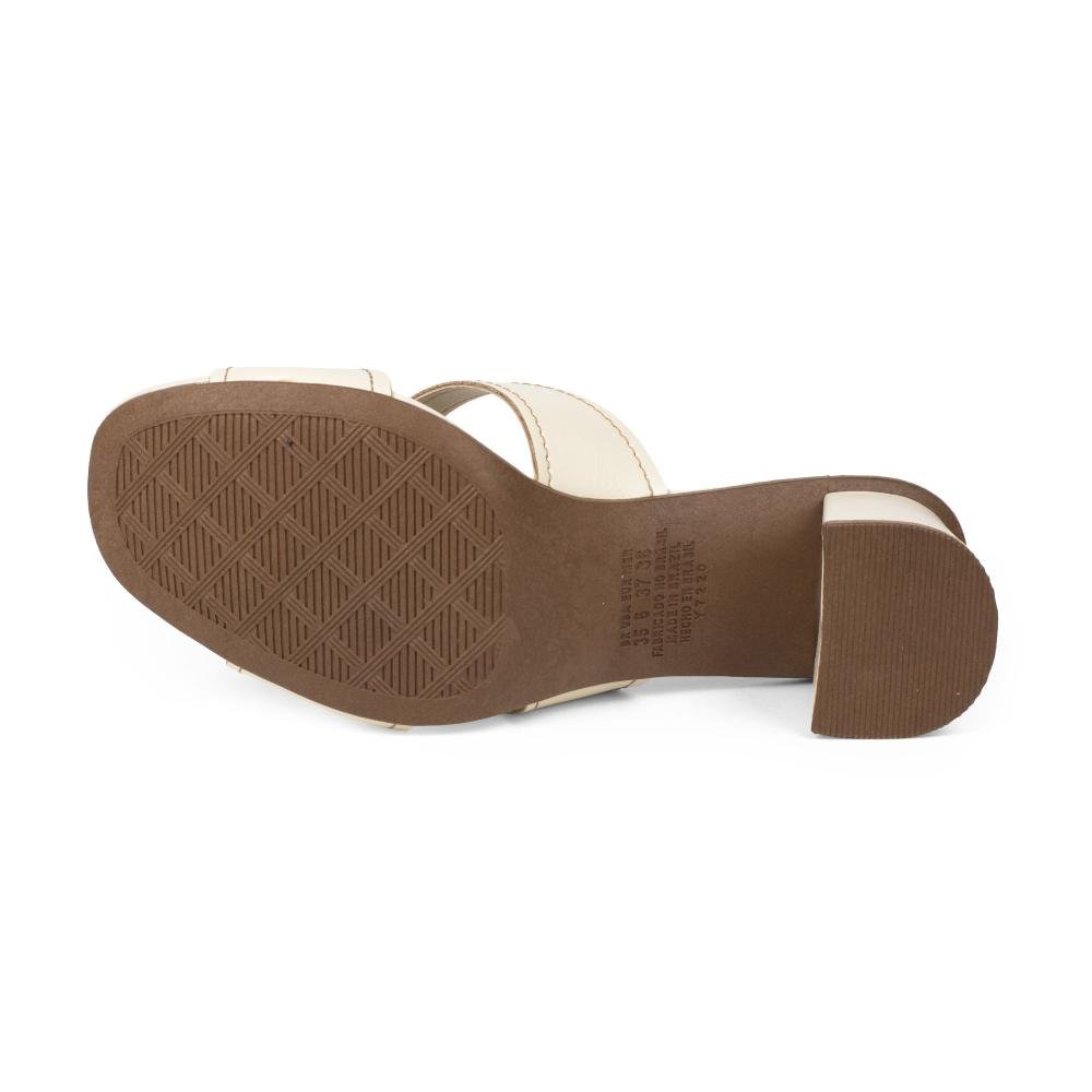 Tamanco Dakota de Salto Bloco Feminino DC091 Off White 5