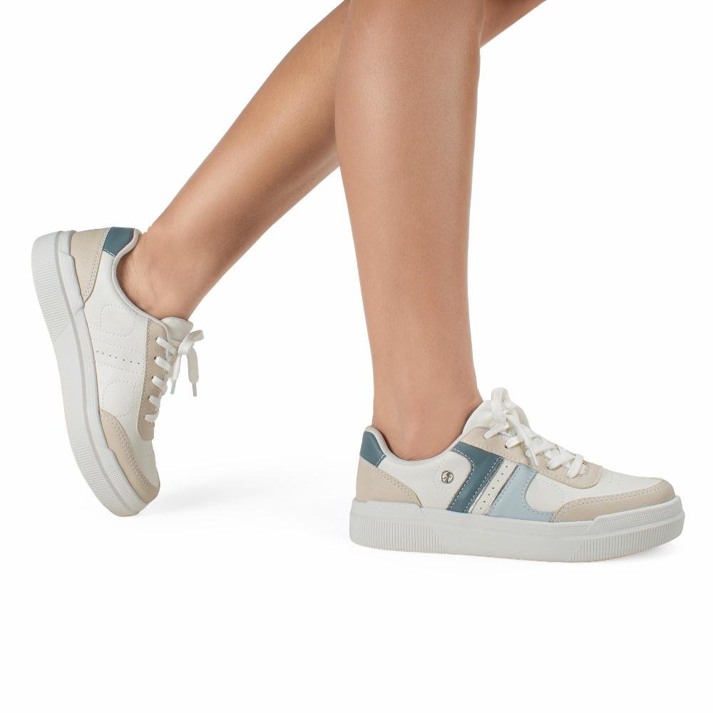 Tênis Kolosh Casual Feminino C4307 Branco/Bege 3