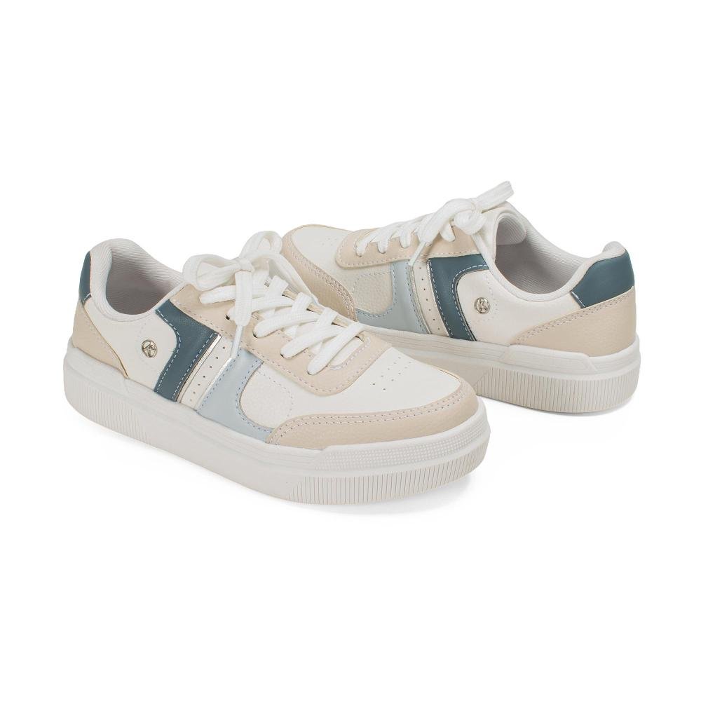 Tênis Kolosh Casual Feminino C4307 Branco/Bege 7