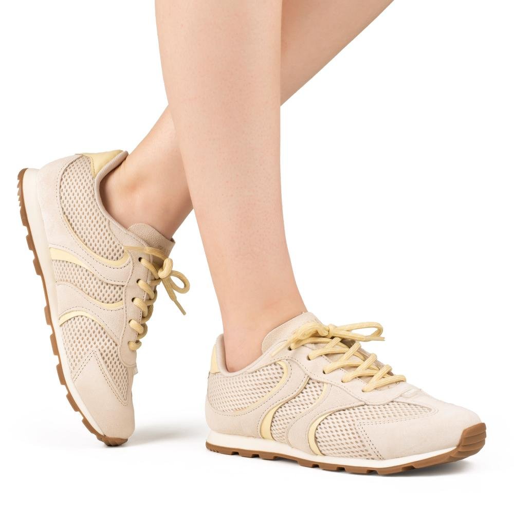 Tênis Tanara Jogging Feminino T9901 Off White 2