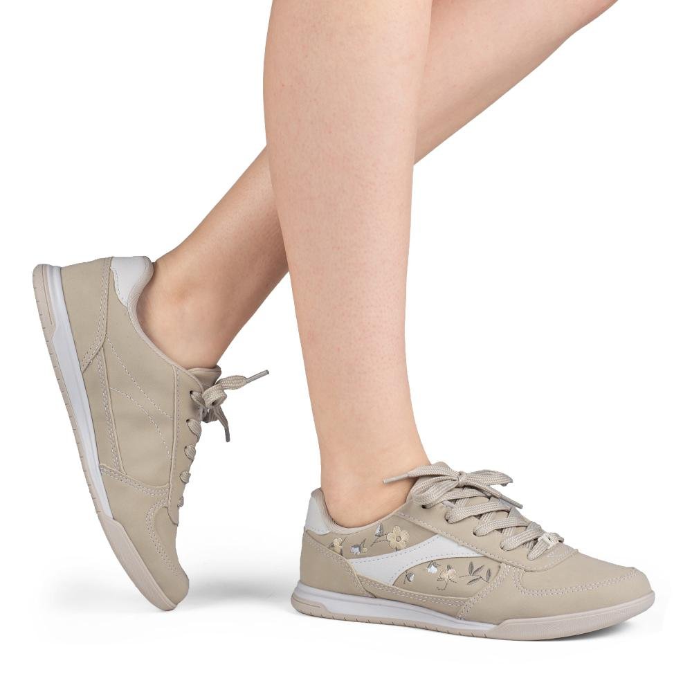 Tênis Kolosh Jogging Feminino C4088 Bege 2