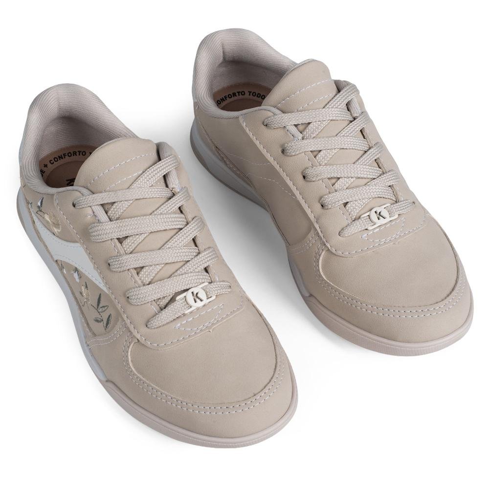 Tênis Kolosh Jogging Feminino C4088 Bege 6