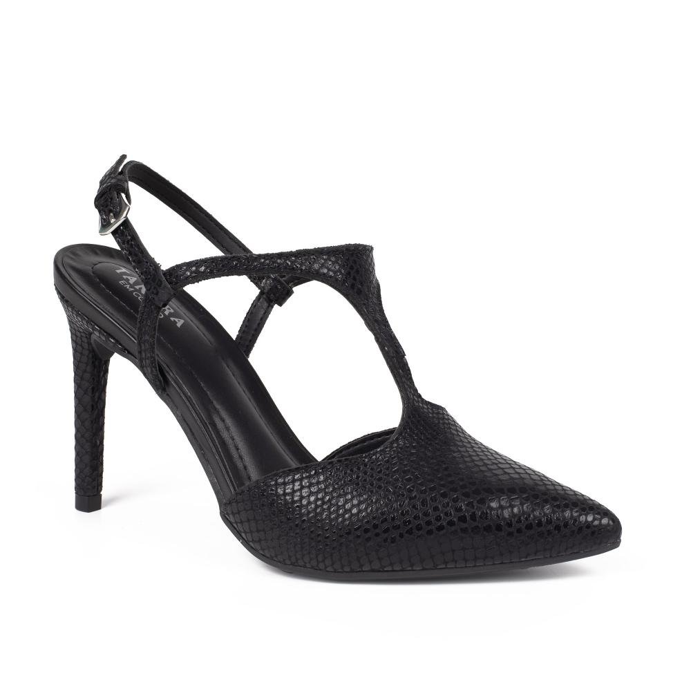 Scarpin Tanara Em Couro de Salto Alto Feminino T9842