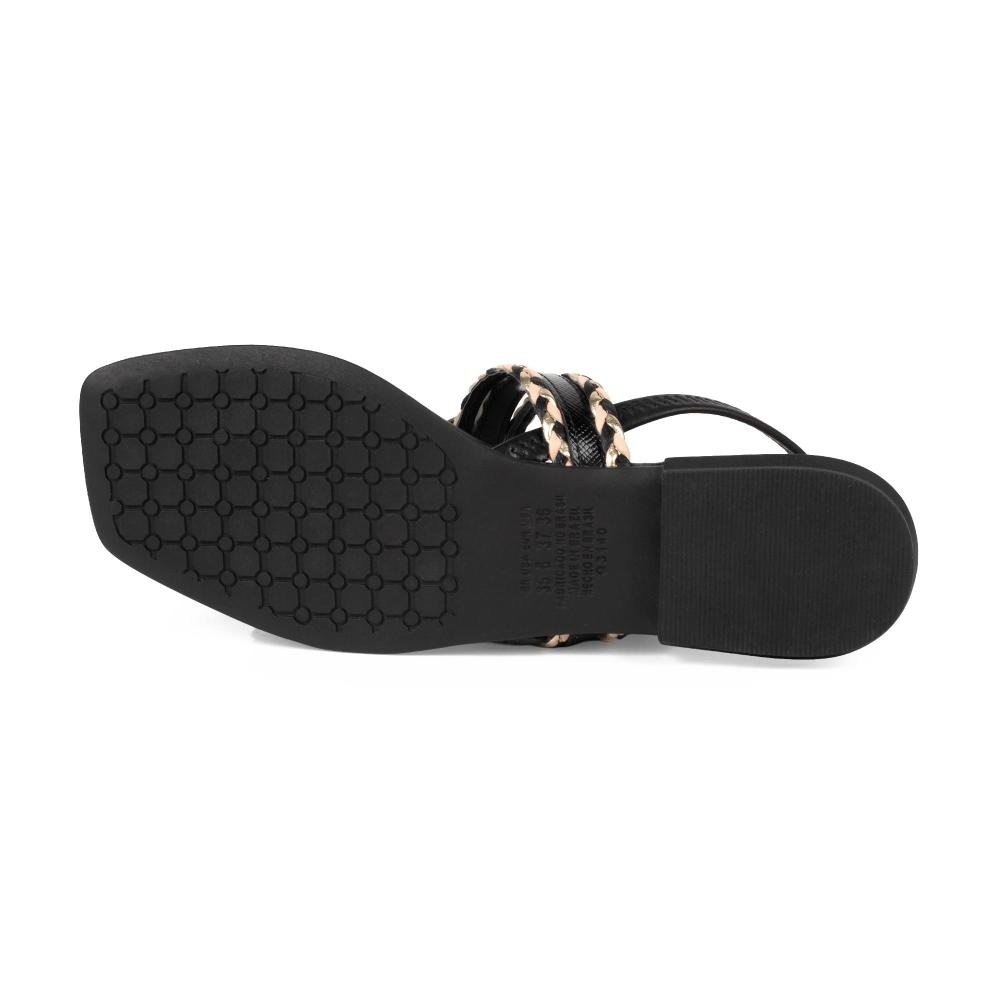 Sandália Mississipi Rasteira Feminina J2942 Preto 5