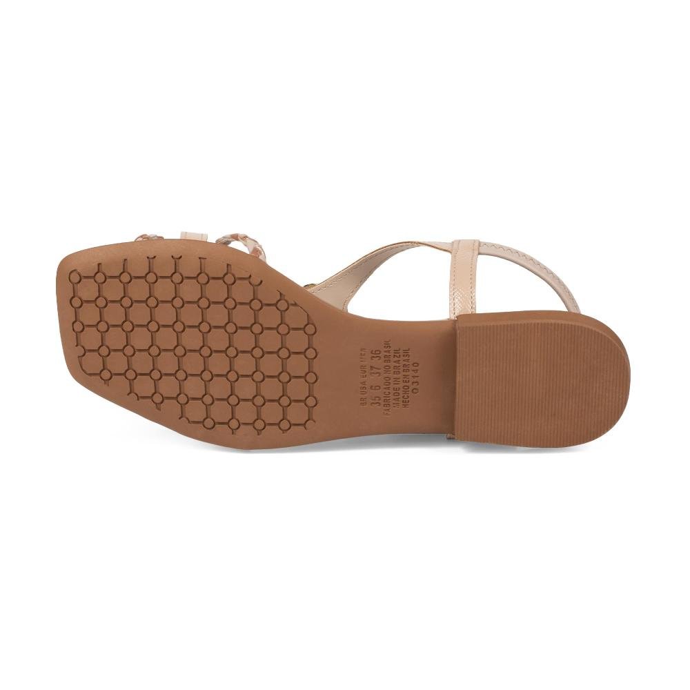 Sandália Mississipi Rasteira Feminina J2941 Bege 5